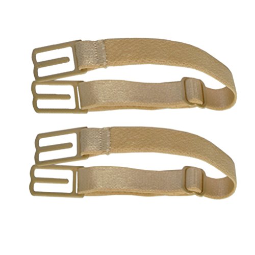Jelinda Women's Non-slip Elastic Bra Strap Holder (Skin Color-2PCS)