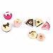 Gracefulvara 8PCS Bakery Shop Kitchen Food Cake Donuts Cupcake for 1/12 Miniature Dollhouse