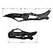 Gelindo Hunting Pocket Knife, Black - Made of Stainless Steel, Compact Skeleton Design with Safety Fold-Lock Mechanism - Unlockable Folding Sharp Carbon Blade - Highly Durable & Versatile