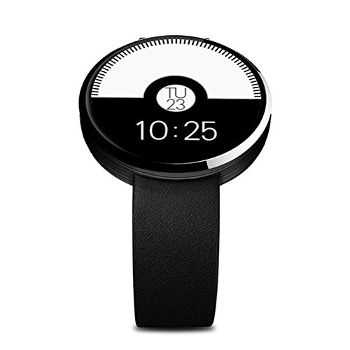 L@YC Smart Watch Round Screen Waterproof Heart Rate Monitoring Health Monitoring Music Control Remote Control Self-Timer, Silver Grey