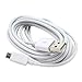 Travel Smartphone Charging Kit in White - Includes 1 High Speed Charging, & 1 Wall Adapter - Premium Charging, Syncing & Data Transfer Cord for Android Cell Phones