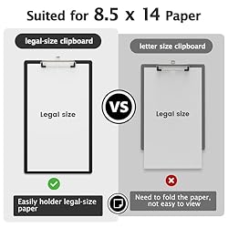 Macroclo Legal Size Clear Clipboard, 8.5 x