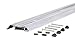 M-D Building Products 08664 3-1/2 in. x 3/4 in. x 36 in. Silver Adjustable Aluminum Low-Profile Threshold with Vinyl Seal