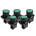 uxcell A12082000ux0366 1 NO N/O Green Sign Momentary Push Button Switch, 600V, 10 Amp, ZB2-BE101C, 5 x 22 mm