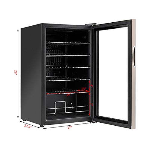 5 COSTWAY+Beverage+Refrigerator+Dispenser+Machine