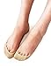 VERO MONTE 4 Pairs Womens No Show Socks - Cotton Liner Socks (Skin Color, 7-8)