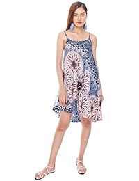 Joop Joop - Vestido de playa bohemio suelto bohemio de verano, para viajes, festivales, salones y domingos informales