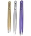 Amaok Premium 3 Tip Tweezers Set with Case | Slant, Straight and Pointed Tip Stainless Steel Tweezer