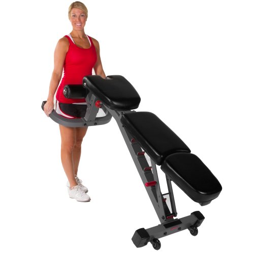 XMark 7604 Adjustable Weight Bench, 1500 lb Weight Capacity, 85 lbs