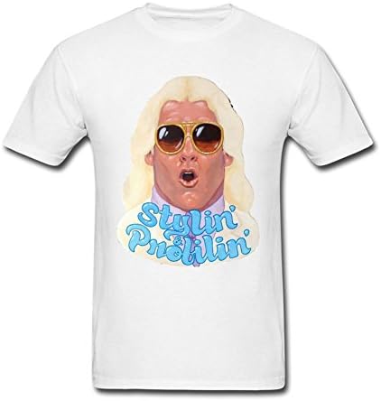 OPEND Men's WWE World Wrestling Ric Flair T-shirt White XXL