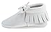 SAYOYO Baby White Bow Tassels Soft Sole Leather Infant Toddler Prewalker Shoes (6-12 Months, White)