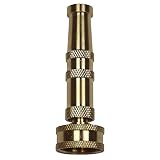Backyard Garden Pros SLI1021 Solid Brass Twist Hose Sprayer Nozzle