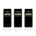 Herb Preserve Quarter Oz (100 ml -"Hand Rolled") Capacity Screwtop Jar Black Ultraviolet Refillable Glass Stash 3-Pack primary