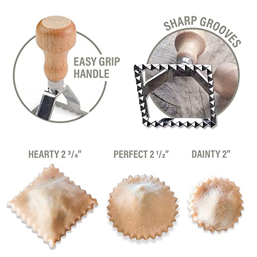 Easy Ravioli Maker Starter Kit 3 Ravioli Mold Pasta Gift Set