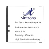 VINTRONS Rechargeable Battery 800mAh For Doro DBF-800A, PhoneEasy 622, PhoneEasy 622GSM