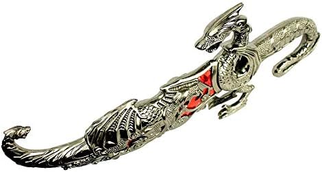 Isaazon 17" Tactical Combat Fantasy Dragon Fixed Blade Knife Medieval Hunting Dagger New