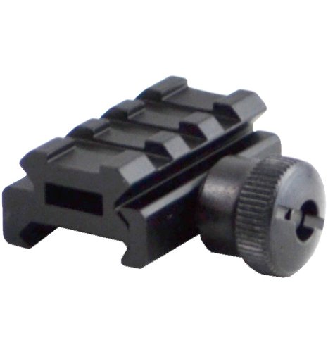 SNIPER Low Profile Riser Mount with 3 slots, Black Anodized, Quick Install