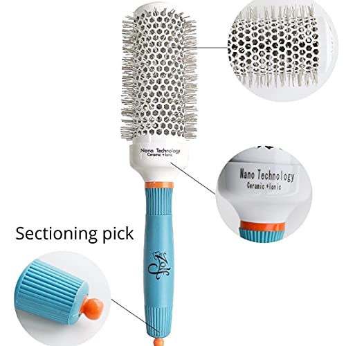 Light weight, Easy Grip Small 1” inch Round Hair Brush, Fast Drying