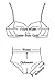 HOTAPEI Women V Neck Lace up High Cut One Piece Swimsuit X-Large Black