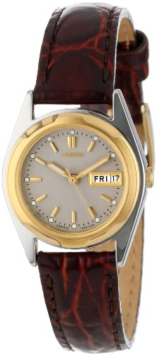 Seiko Women's SWZ156 Brown Leather Strap Watch