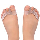 Gel Toe Separator Toe Spacers Toe Stretchers for Men and Women Easy Wear in Shoes, Toe Bunion Relief Toe Straightener, Quickly Alleviating Pain After Yoga and Sports Activities(1 Pair)