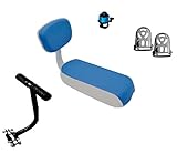 ZHOUWHJJ Bicycle Rear Seat Cushion Armrest Footrest Set, Kid Child Carrier Bike Seat, Including Cushion and Backrest, Armrest Handrail, Footrests,Bell