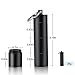 PPFISH Portable Daily Pill Case, 3 Compartments Aluminum Alloy Waterproof Pill Box Dispenser, Small Pocket Pill Container, Keychain Pill Fob, Travel Pill Holder for Men Women
