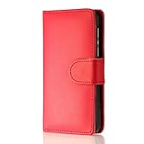 32nd Book wallet PU leather case cover for Blackberry Z10 + screen protector, cleaning cloth and touch stylus - Red
