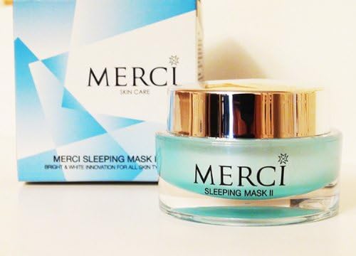 MERCI Sleeping Mask II Bright & White Innovation for All Skin Types 30 G. X 2 Pieces