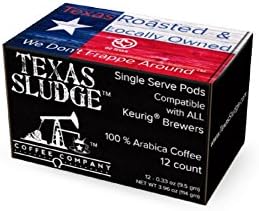 Texas Sludge Gourmet Arabica Coffee Single Serve Pods 12 Count Recyclable (Pralines &amp; Cream)
