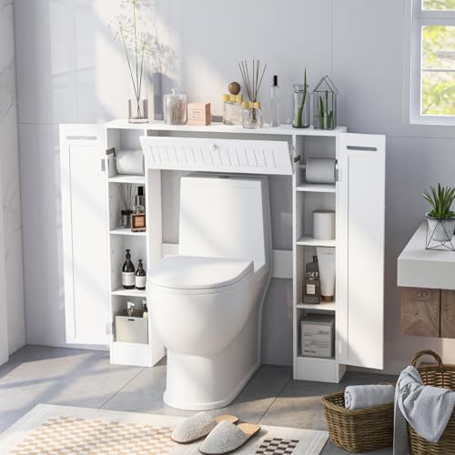Giantex Over The Toilet Storage With 2 Doors And Adjustable