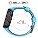 ANCOOL Compatible with Forerunner 35 Bands Soft Silicone Watch Band Sport Strap Replacement for Forerunner 35 Smartwatch (Sky Blue)