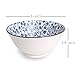 Cereal Bowls Set of 6, 20oz Ceramic Deep Soup Bowls – 6 Inch Bowls for Salad, Pho, Pasta, Oatmeal, Rice – Microwave & Dishwasher Safe
