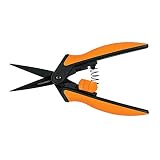 Fiskars Micro-Tip Pruner Non-Stick Blades, Orange/Black (399211-1003)