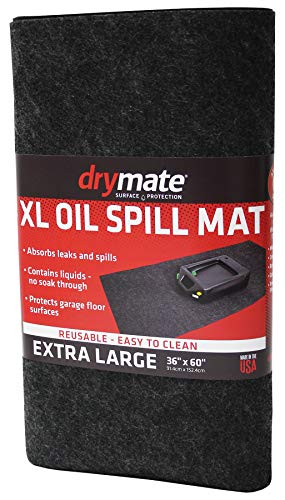 Drymate XL Oil Spill Mat (36 Inches x 60 Inches), Premium Absorbent Oil Mat - Reusable/Durable/Waterproof - Oil Pad Contains Liquids, Protects Garage Floor Surface (Made in The USA)