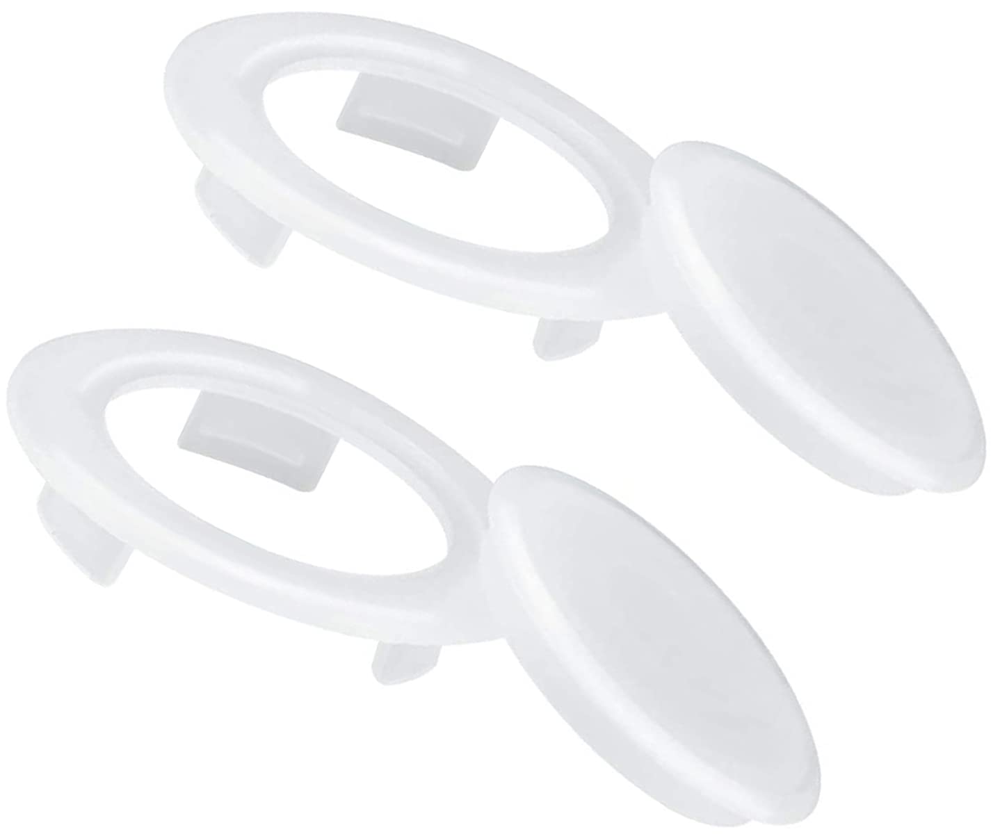 BOBOZHONG Parasol Hole Rings 2PCS Patio Table Umbrella Hole Ring and Cap Set Standard Size Umbrella Thicker Hole Ring Plug and Cap Set Decorative Table Top Caps Plastic Patio Umbrella Table Ring