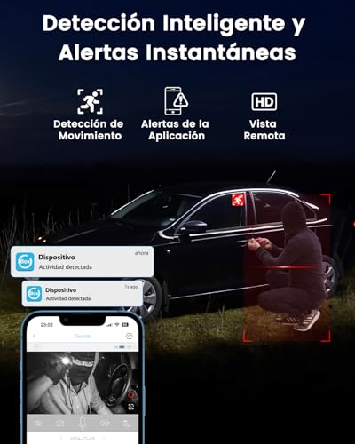 Bextgoo 2K HD Camera SIM Surveillance, 4G LTE Surveillance Camera without WiFi with SIM Card, Video Surveillance without Internet with 5200mAh Battery, 160° Vision, Motion Detection Alert, Night Vision
