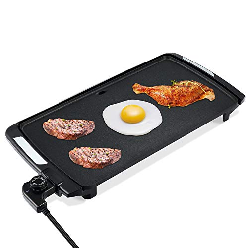 image for efluky 21-inch Electric Griddle Non-Stick, Electric Grill Griddle with