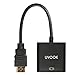 HDMI to VGA Adapter 1080P Converter, UYOOE HDMI Male to VGA Female video Adaptor Cable for PC, Laptop, DVD, projector, Ultrabook, Raspberry Pi, Chromebook - Black