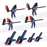 WORKPRO 8-Piece Clamp Set for Woodworking, 4-pack