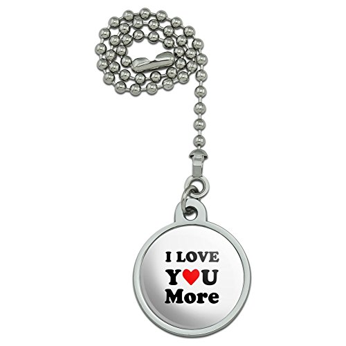 I Love You More Heart Ceiling Fan Light Pull Chain