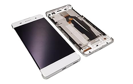 Original Sony Xperia XA F3111 F3112 LCD Display Touchscreen Glas Rahmen Frame Weiß Neu