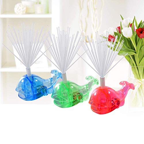 Polymer 10pcs LED Whale Optical Fiber Finger Lights Kids Luminous Toy Led Lamp Flash Colorful Optical Fiber Toy for Kids (Random Color) - Thumbnail 5