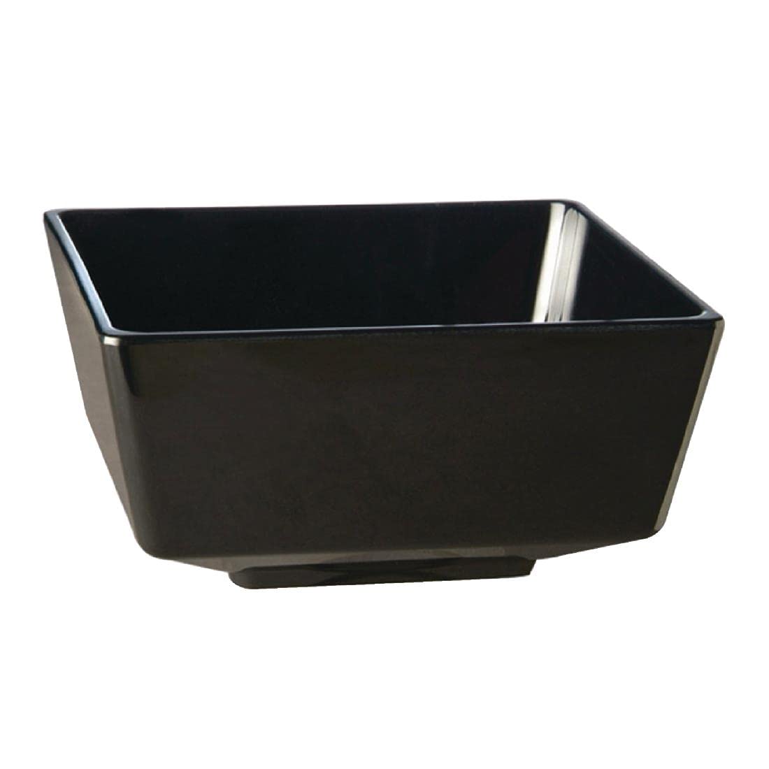 APS GF097 Float Square Bowl, 7", Black
