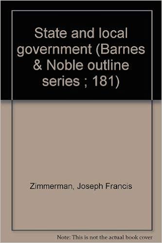 State And Local Government Barnes Noble Outline Series 181