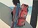 Tommy Bahama 2 Backpack Cooler Chair with Storage Pouch and Towel Bar (Orange/Red and Orange/Red)