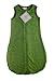 SwaddleDesigns Microfleece Sleeping Sack with 2-Way Zipper, Pure Green Puff Circles, 6-12MO