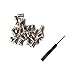 Phillips Flat Head Screws, Leather Accessories for DIY Belt Buckle Handbag Toys Replacement Set of 30 Pieces