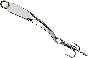 IRON DECOY Steely Fishing Lure Spoon, Casting, Trolling, Jigging, Ice, Lake, River, Stream, Freshwater, Trout, Bass, Walleye, Salmon, Crappie, Pike