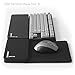 Grifiti Fat Mouse Wrist Pad 8 is a 11 X 8 X 0.75 Inch Combined Mouse Pad and Wrist Rest for Mice, Keypads, Numberpads, Trackpads, Trackballs, Adding Machines, Printing Calculators (Black Nylon)